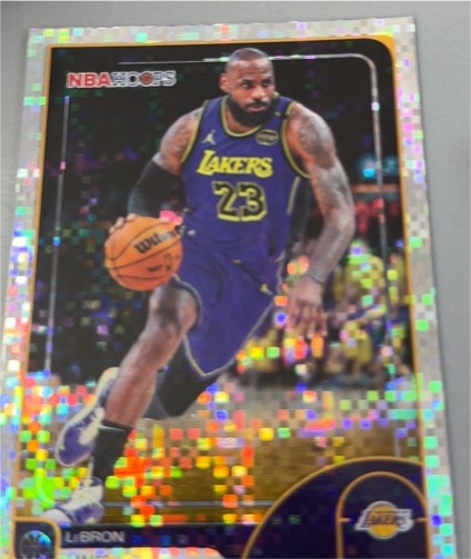 2025-26 Topps NBA Hoops #84 LeBron James Light Burst — front