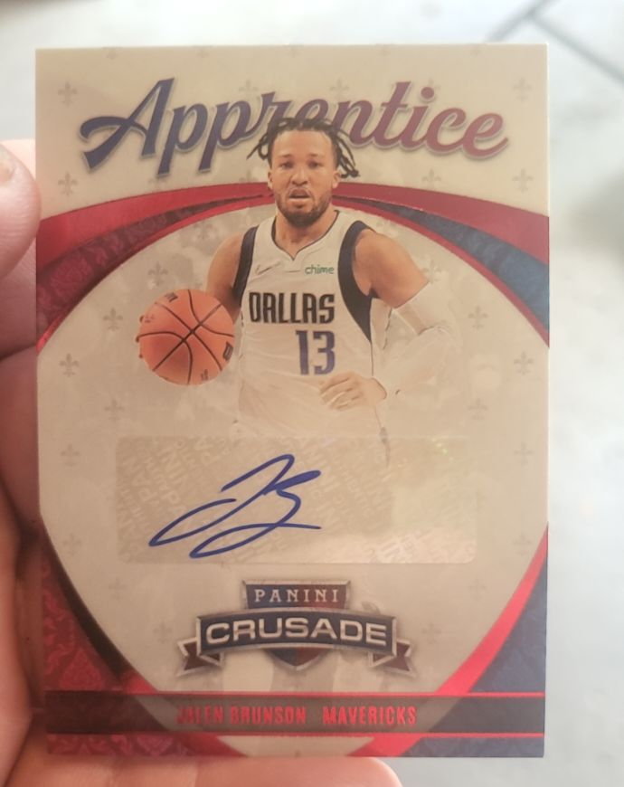 2021-22 Panini Chronicles Crusade Apprentice #APP-JBR Jalen Brunson — front