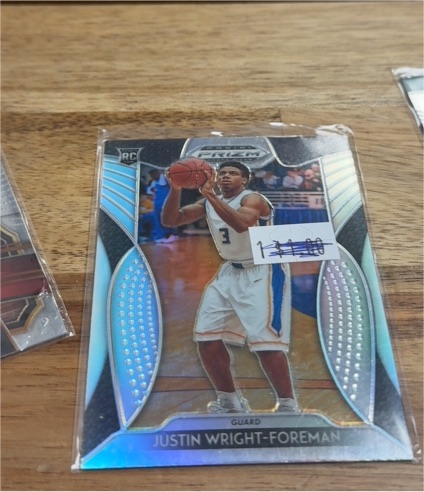 2019-20 Panini Prizm Draft Picks #55 Justin Wright-Foreman — front
