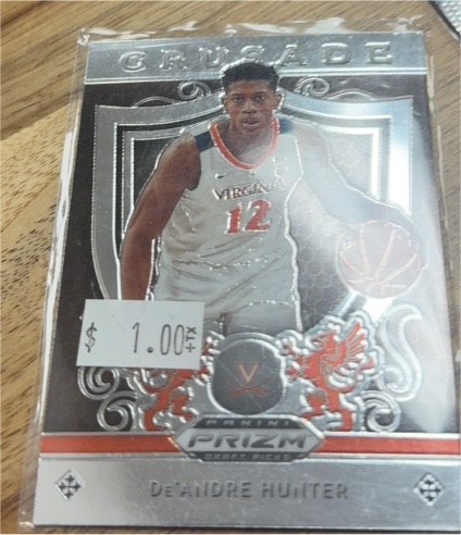 2019-20 Panini Prizm Draft Picks Crusade #78 De'Andre Hunter — front