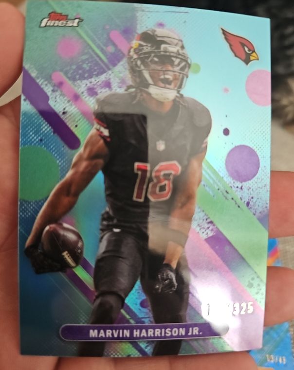2024 Topps Finest #189 Marvin Harrison Jr. — front