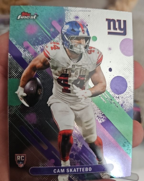 2025 Topps Finest #18 Cam Skattebo — front