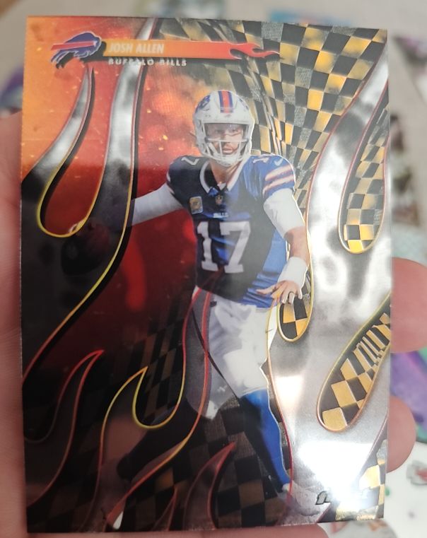 2025 Topps Finest #T-10 Josh Allen Torchers — front
