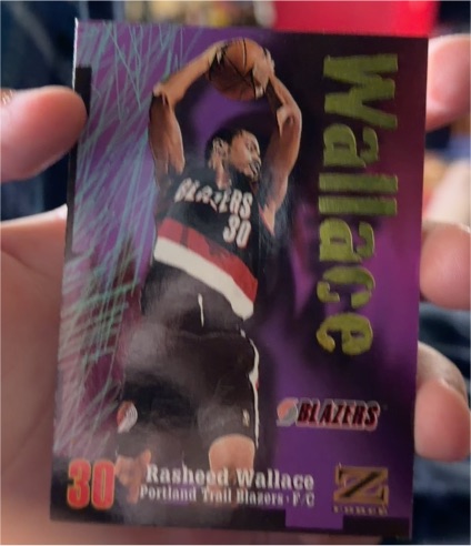 1997-98 SkyBox Z-Force #60 Rasheed Wallace — front