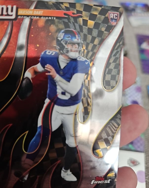 2025 Topps Finest #T-4 Jaxson Dart Torchers RC — front