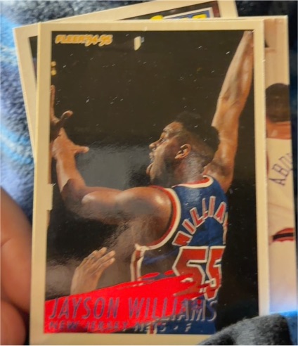 1994-95 Fleer #332 Jayson Williams New Jersey Nets — front