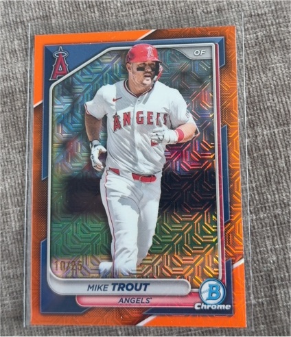 2025 Bowman Chrome #1 Mike Trout — front