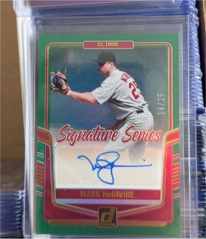 2016 Donruss Signature Series #Mark McGwire — front