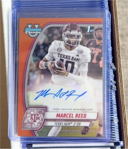 2024 Bowman University Chrome #173 Marcel Reed — front