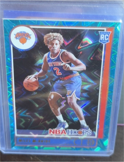 2021-22 Panini NBA Hoops #232 Miles McBride Teal Explosion Rookie — front