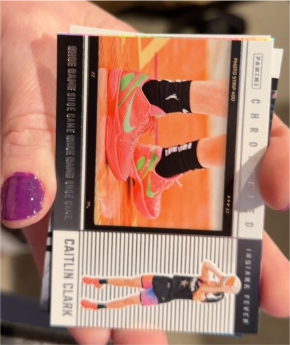 2025 Panini Caitlin Clark Chronicled #77 Shoe Game — front