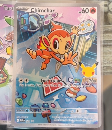 2026 Pokémon MEP #041 Chimchar — front