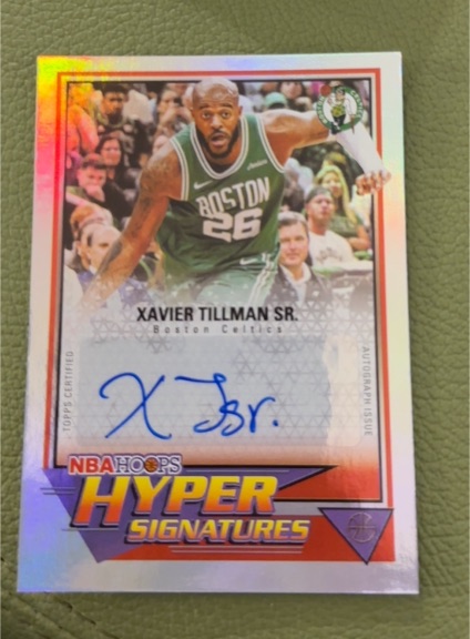 2026 Topps NBA Hoops Hyper Signatures #HHS-XT Xavier Tillman Sr. — front