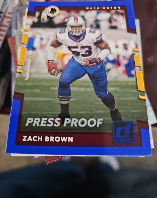 2017 Donruss Press Proof Blue #176 Zach Brown — front