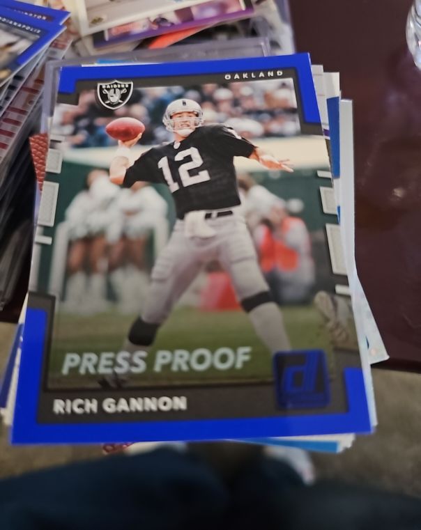 2025 Panini Donruss #201 Rich Gannon Press Proof Blue — front