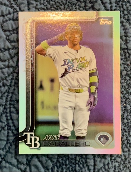 2025 Topps #133 José Caballero Rainbow Foil — front