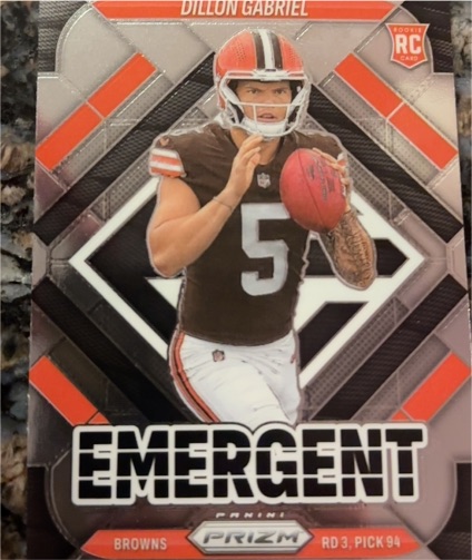 2025 Panini Prizm #18 Dillon Gabriel Emergent — front