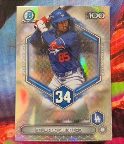 2026 Bowman Chrome #BTP-34 Eduardo Quintero — front