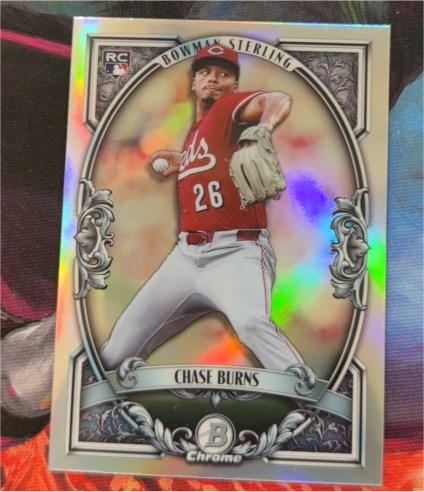 2026 Bowman Chrome Sterling #BST-10 Chase Burns — front