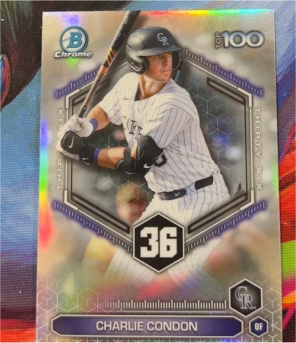 2026 Topps Bowman Chrome Top 100 #BTP-36 Charlie Condon — front