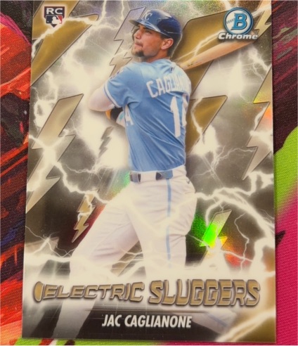 2026 Bowman Chrome #ES-23 Jac Caglianone Electric Sluggers Rookie Card — front