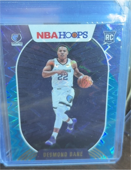 2020-21 Panini NBA Hoops #246 Desmond Bane Teal Explosion Rookie — front