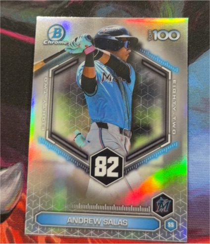 2026 Bowman Chrome Top 100 #BTP-82 Andrew Salas — front