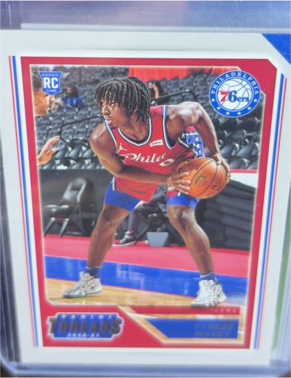 2020-21 Panini Chronicles Threads #76 Tyrese Maxey — front