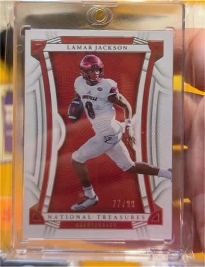 2023 Panini National Treasures Collegiate #99 Lamar Jackson — front
