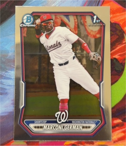 2026 Bowman Chrome #BCP-100 Marconi German — front