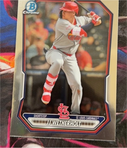 2026 Bowman Chrome #BCP-115 JJ Wetherholt — front
