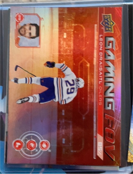 2024-25 Upper Deck Series 1 Gaming FOV #GFOV-6 Leon Draisaitl — front