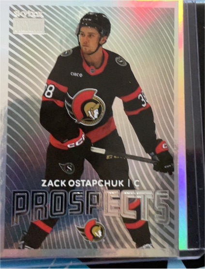 2024-25 Upper Deck Skybox Metal Universe Premium Prospects #PP-4 Zack Ostapchuk — front
