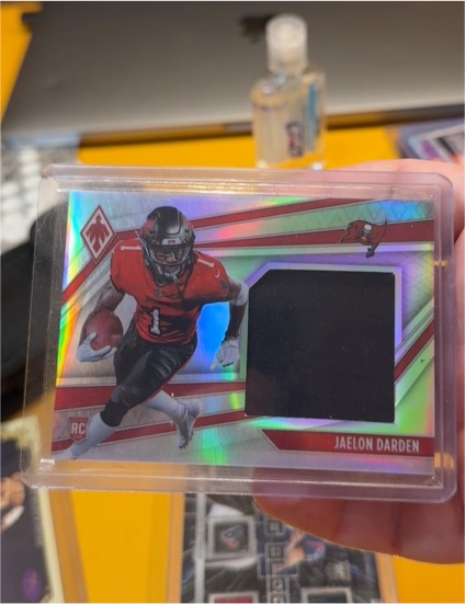 2021 Panini Phoenix #RJM-JDA Jaelon Darden Rookie Jumbo Memorabilia — front