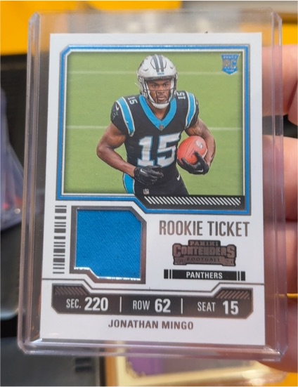 2023 Panini Contenders Rookie Ticket #TS19 Jonathan Mingo — front