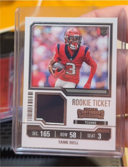 2023 Panini Contenders Rookie Ticket #TS26 Tank Dell — front