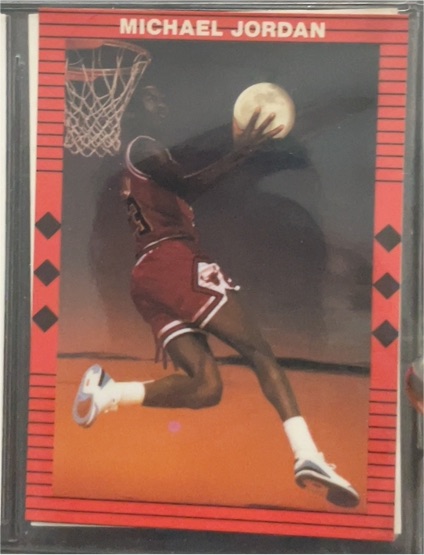 1990 Broder Michael Jordan Red Border #N/A — front
