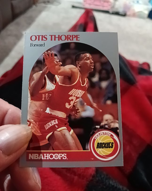 1990 NBA Hoops #129 Otis Thorpe Houston Rockets — front