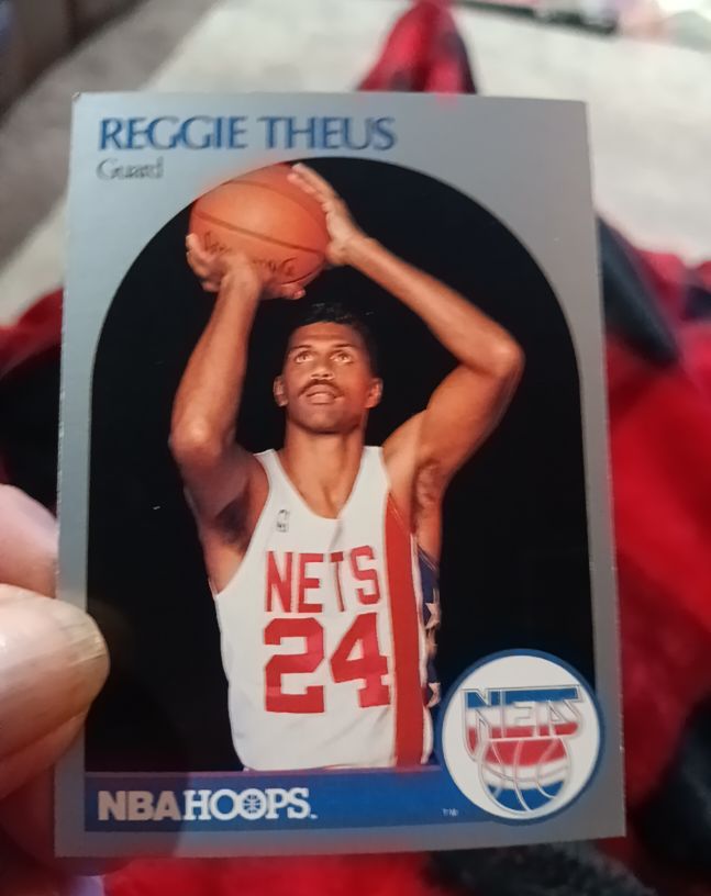 1990 NBA Hoops #420 Reggie Theus — front