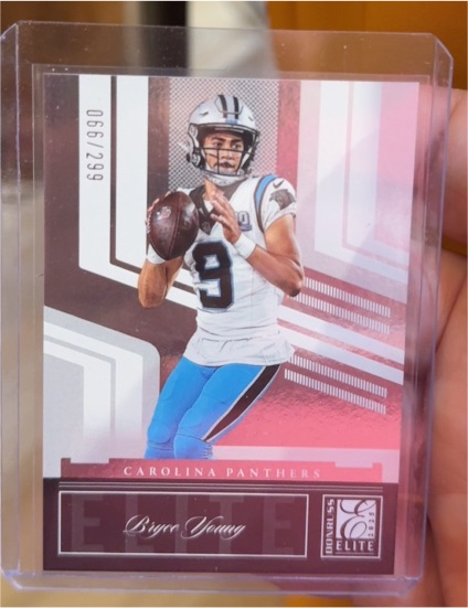 2025 Donruss Elite #15 Bryce Young The Elite Pink Insert Carolina Panthers — front