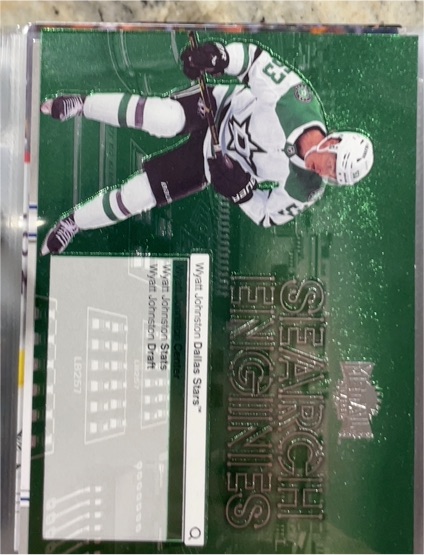 2024-25 Upper Deck Metal Universe #ST-1 Wyatt Johnston Search Engines Dallas Stars — front