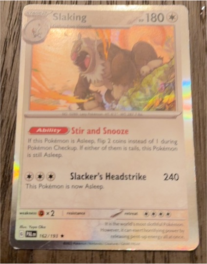 2023 Pokémon Scarlet & Violet Paldea Evolved #162 Slaking — front