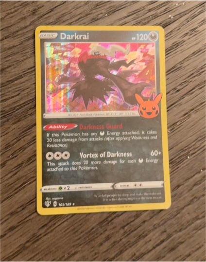 2020 Pokémon Darkness Ablaze #105 Darkrai — front