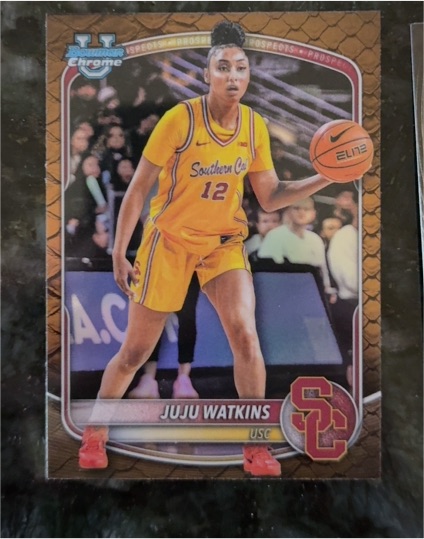 2025 Bowman Chrome #BCP-96 Juju Watkins — front