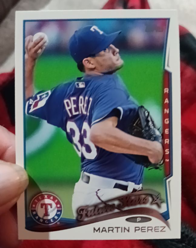 2014 Topps #92 Martin Perez Future Stars Texas Rangers — front