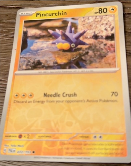 2022 Pokémon TCG Paldea Evolved #072 Pincurchin — front