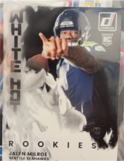 2025 Donruss White Hot Rookies #WHR-JLM Jalen Milroe — front