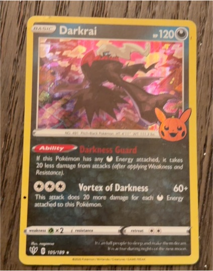 2020 Pokémon Darkness Ablaze #105 Darkrai — front