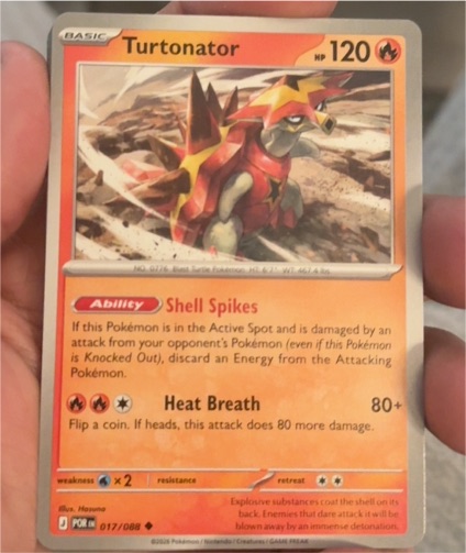 2016 Pokémon POR #017 Turtonator — front
