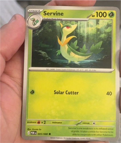 2016 Pokémon TCG Perfect Order #005 Servine — front